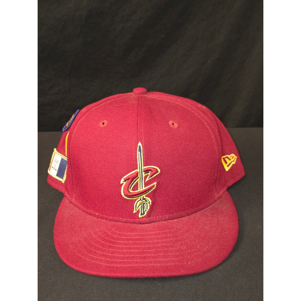 Cleveland Cavaliers New Era 9FIFTY NBA Snapback Hat‎ Red with Patches